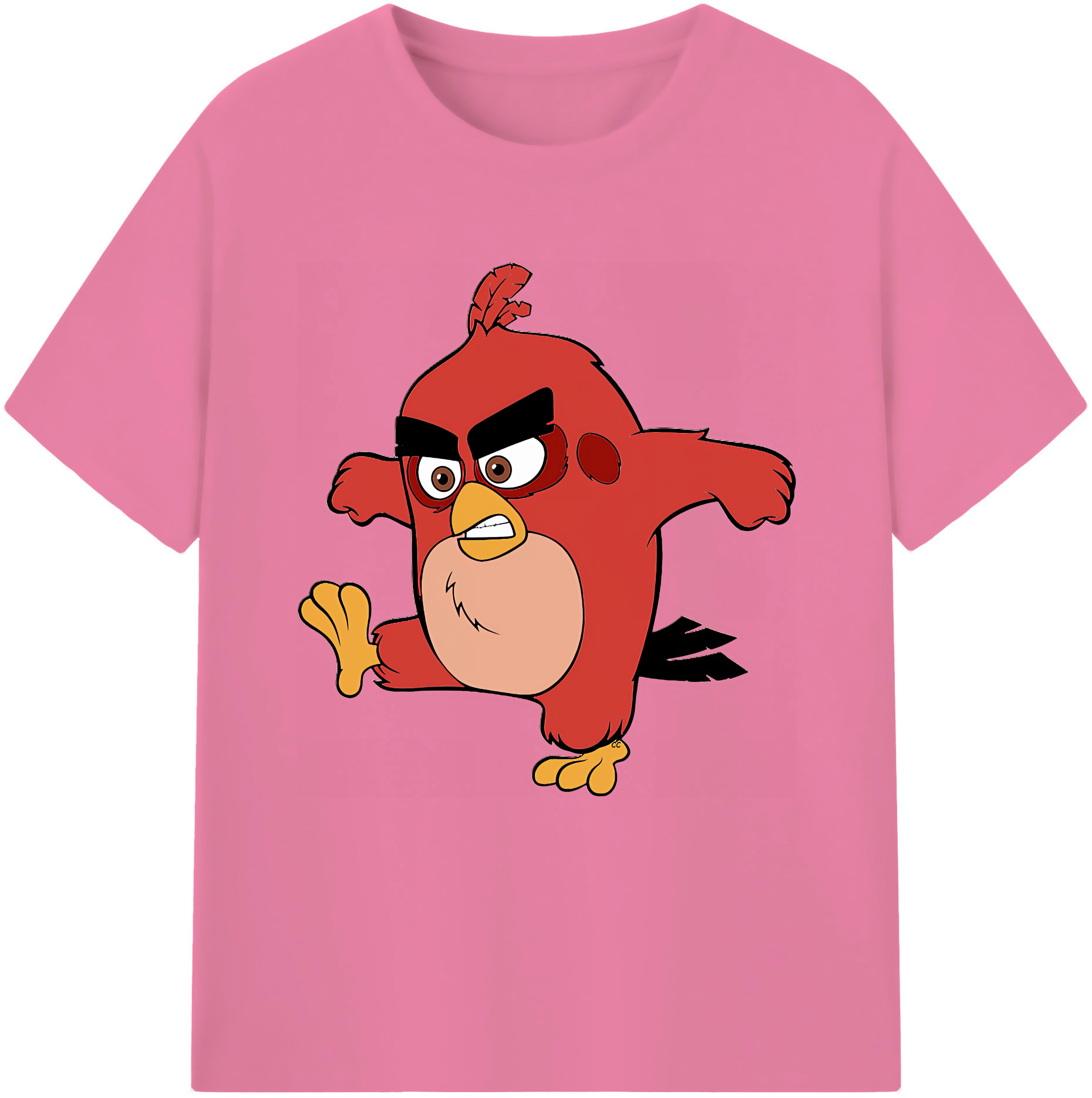 （画像用） Angry Birds アングリーバード 綿100％半袖Tシャツ（フロントプリント）